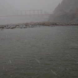 雪降る天竜川でがんばる ～天竜川ルアーフライテンカラ専用区～